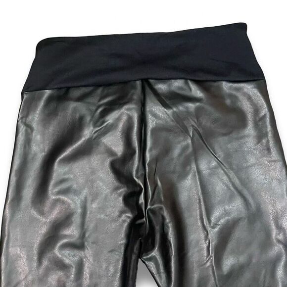 ASSETS BY SPANX All Over Faux Leather Leggings,  Shaping Waistband, Size XL - Picture 7 of 9